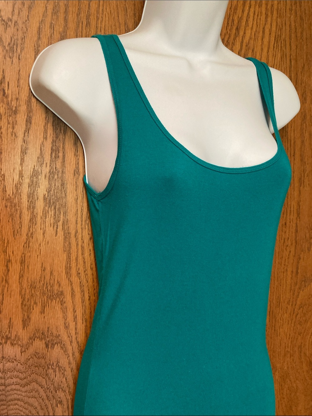 Forever 21 Classic Scoop Neck Tank Top - Teal